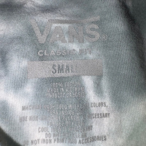 Vans Off The Wall Tie Dye Skull Graphic T-Shirt Small Skate Streetwear Tee - Picture 5 of 5